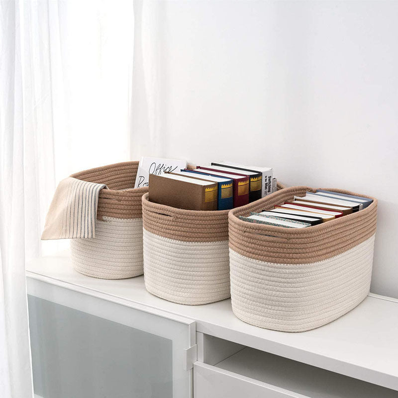 Minimalistisk Kurv i Naturmaterialer – Bordoppbevaring