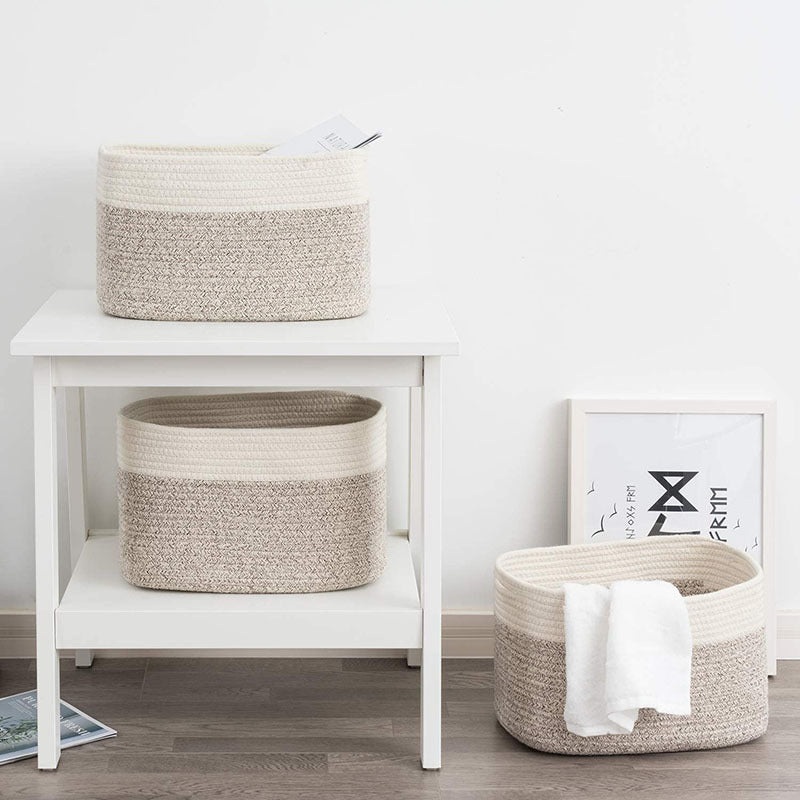Minimalistisk Kurv i Naturmaterialer – Bordoppbevaring