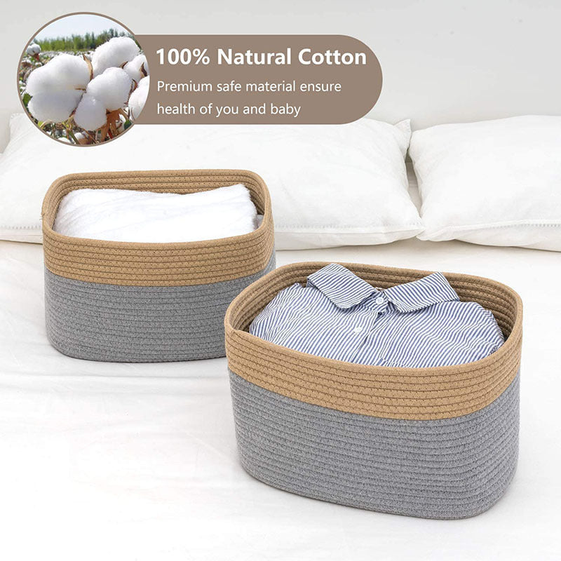 Minimalistisk Kurv i Naturmaterialer – Bordoppbevaring
